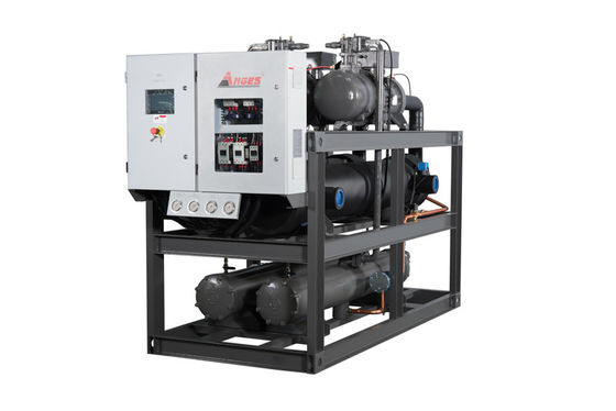 kopen Geluidsarme watergekoelde schroefkoelmachine 400 ton watergekoelde industriële koelmachine online manufacture
