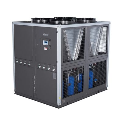kopen R407C 40 pk luchtgekoelde schroefcompressor voor de productie van verpakkingen voor levensmiddelen en dranken online manufacture