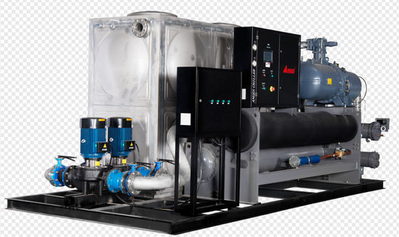kopen 40 pk watergekoelde schroefkoelmachine industriële proces waterkoelmachines voor het drukken en BOPP film laminatie lijn online manufacture