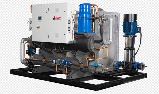 kopen 100 pk watergekoelde schroefkoelmachine industriële proces waterkoelmachines voor drukwerk en BOPP-filmlamineerlijn online manufacture