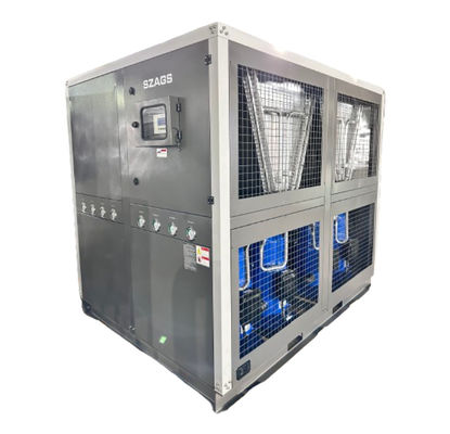 kopen Fabrieksvoorziening 60HP luchtgekoelde industriële waterkoeler 60 ton scroll type glycol koeler met vier scroll compressoren online manufacture