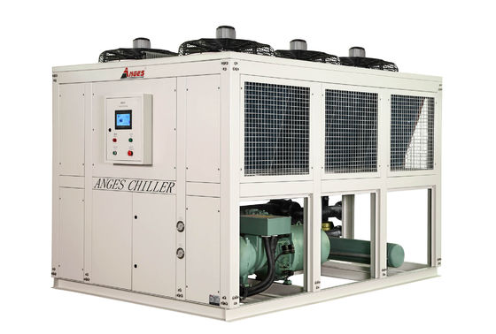 kopen 100 pk industriële schroeftype koeler met twee koelsystemen luchtgekoelde schroef waterglycol koeler online manufacture