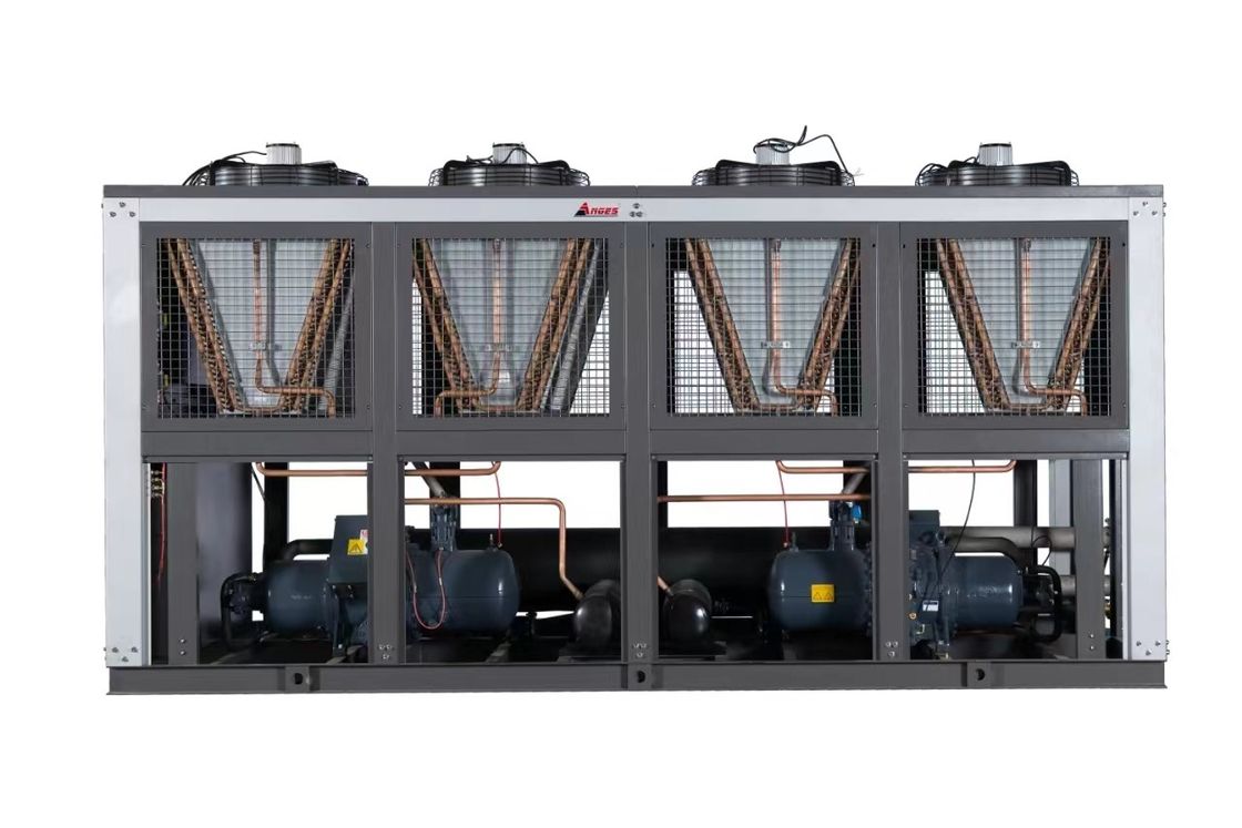 PLC-gecontroleerde luchtgekoelde industriële waterkoeler met schroefcompressor voor nauwkeurige koelcontrole