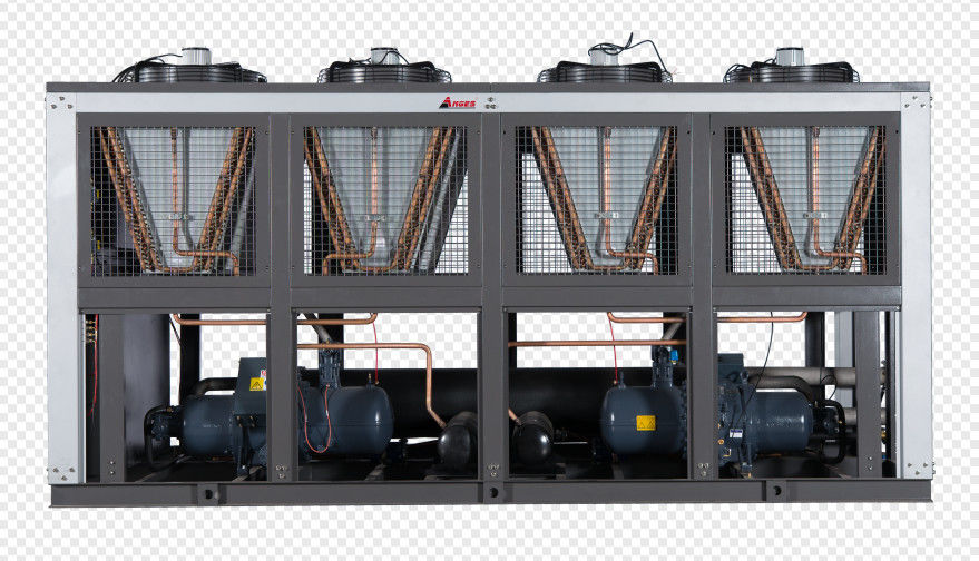 Hanbell schroeftype koeler 500 kW koelcapaciteit luchtgekoelde condensator voor industriële koeling