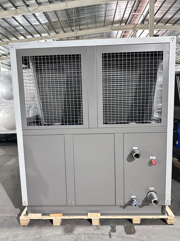 Fabrieksvoorziening 60HP luchtgekoelde industriële waterkoeler 60 ton scroll type glycol koeler met vier scroll compressoren