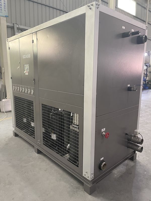 Hoge efficiëntie 40 pk industriële watergekoelde koelmachine 130 kW roll watergekoelde koelmachine voor injectie-machine