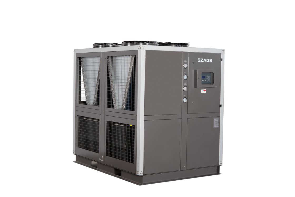30 pk industriële rolluchter met luchtgekoelde waterkoeler 92 kW glycolkoeler koelsysteem