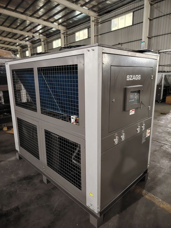 20 pk glycolchiller 72 kW industriële roltype luchtgekoelde waterchiller
