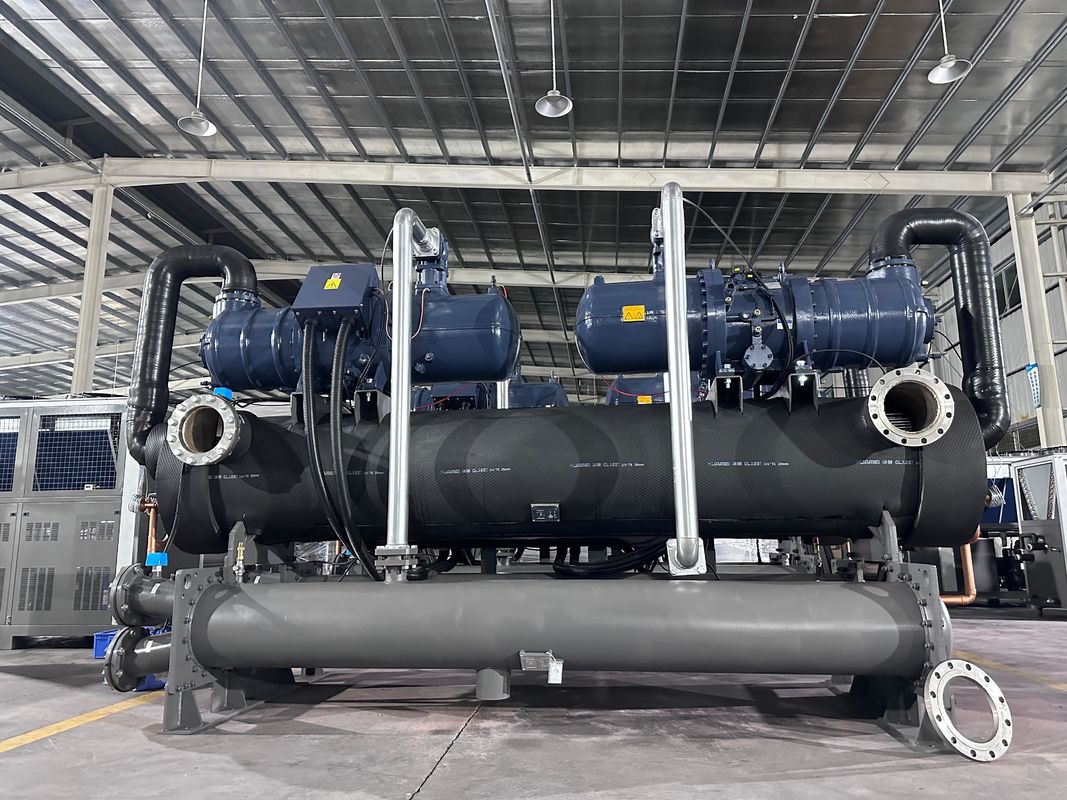 200 pk industriële watergekoelde schroefkoeler met 2 compressorsysteem voor koeloplossingen