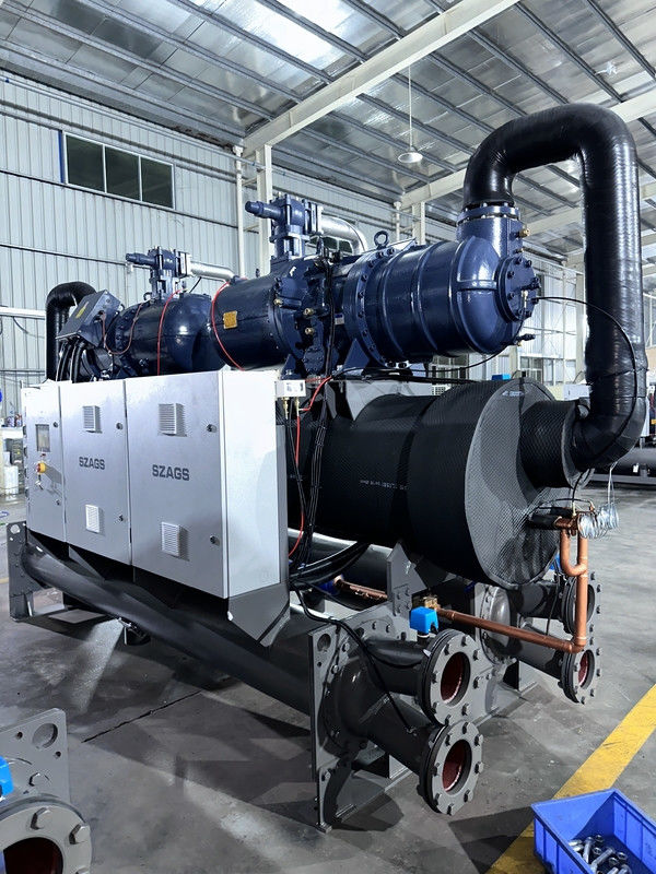150 pk industriële watergekoelde schroefkoeler met dubbelcompressorsysteem voor optimale koeloplossingen