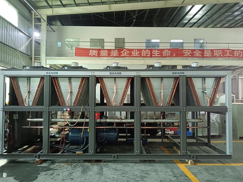 200 pk luchtgekoelde schroeftype industriële koeler schroef waterkoeler voor een efficiënte koeloplossing