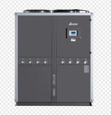 Geïntegreerd systeem voor industriële koelmachines met een vermogen van 60 pk, gesloten rollen, met shell- en buisverdamping, capaciteit 1850 kg